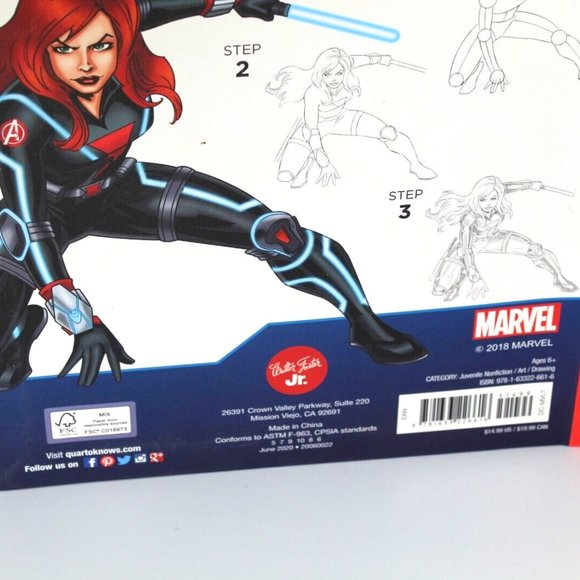 Learn to Draw Marvel Avengers: How To Draw Your Favorite Characters Step by Step - Picture 6 of 7